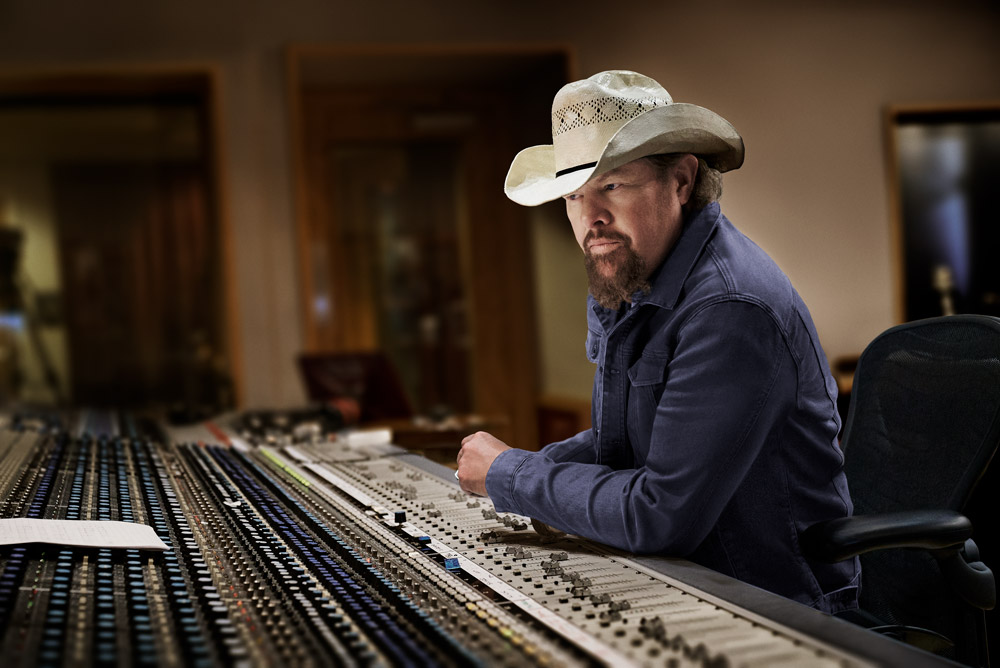 Toby-Keith-in-recording-studio - Cowboys and Indians Magazine